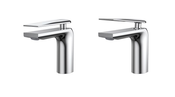 ⁦Wangel Bathroom Sink Faucet, Single Handle Faucet Chrome⁩ - الصورة ⁦3⁩