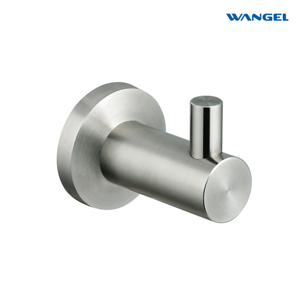Towel Coat Hook SUS304 Stainless Steel Bathroom Clothes Cabinet 、Robe Hook Wall Mounted Round