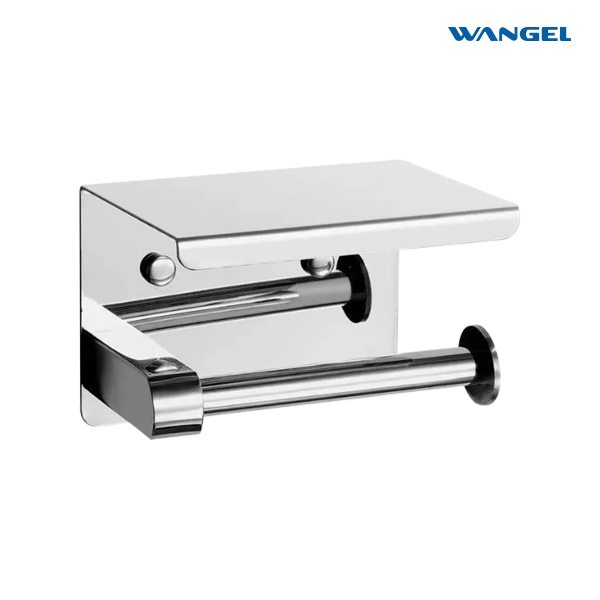 Paper Towel Holder with Shelf,Wall Mount 2-in-1 for Kitchen Shower Bathroom Organizer Storage