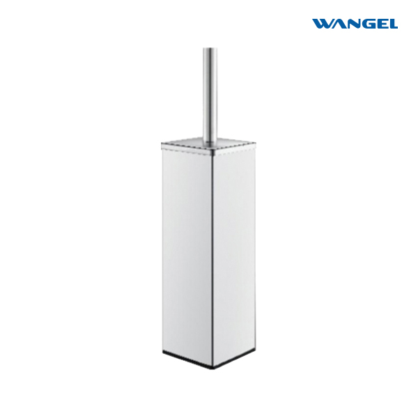 Freestanding Toilet Brush,Square Toilet Bowl Brush for Bathroom with 304 Stainless Steel Handle Toilet Cleaner Brush with Durable Scrubbing Bristles,Splash-Proof