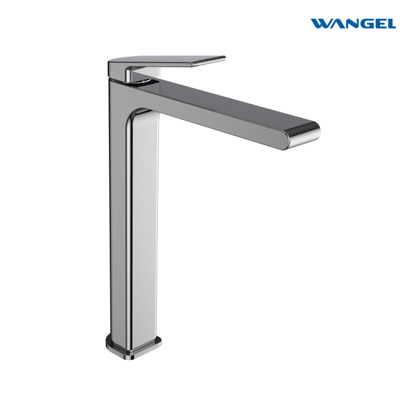 Modern Design High Quality Chrome Plated Countertop-Mounted Installation Single Handle Basin Faucet