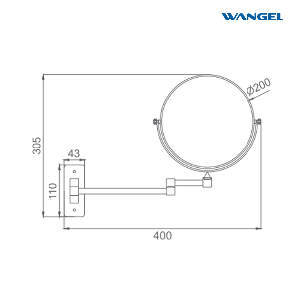 Wangel Facial Beauty Mirror With Magnify Personalized Desk Mirror Bathroom Mirror With Dual Sides - 图片 11