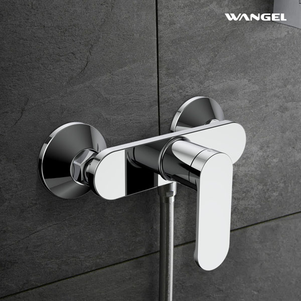 High Quality Wall-Mounted Installation Chrome Plated/Matte Black Single Handle Shower Faucet - 图片 4