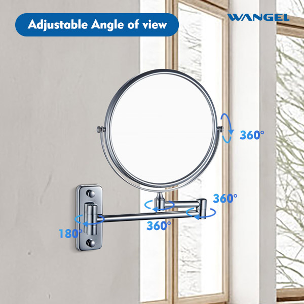 Wangel Facial Beauty Mirror With Magnify Personalized Desk Mirror Bathroom Mirror With Dual Sides - 图片 2