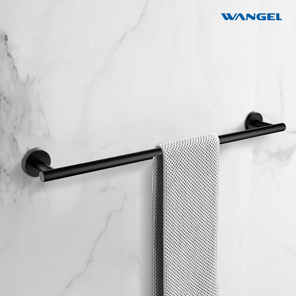High quality matte black bathroom accessories Wall mounted towel rack SUS304 Towel rack - 图片 4