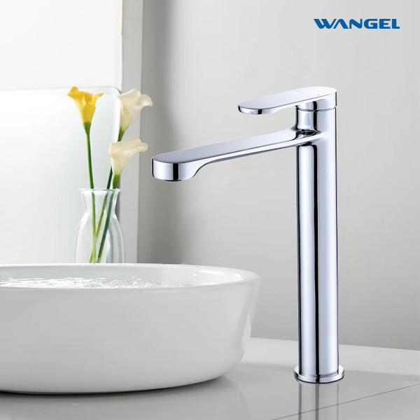 High Quality Countertop-Mounted Installation Chrome Plated High Basin Faucet - 图片 6