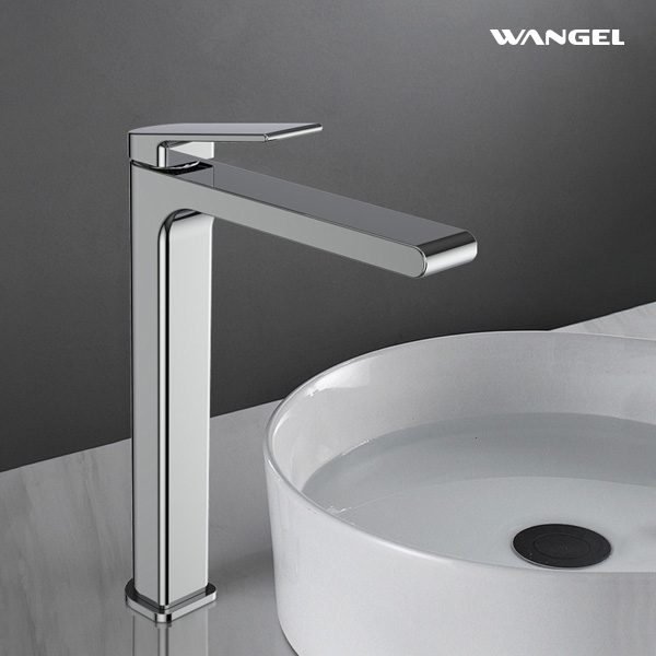 Modern Design High Quality Chrome Plated Countertop-Mounted Installation Single Handle Basin Faucet - 图片 6