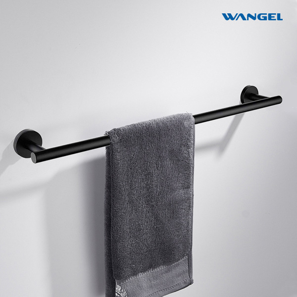 High quality matte black bathroom accessories Wall mounted towel rack SUS304 Towel rack - 图片 5