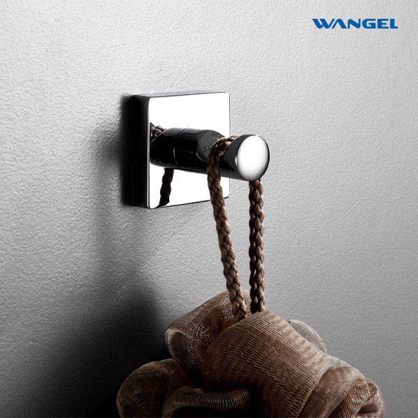 Sanitary Ware Bathroom Accessory Zinc Single Towel Hook Bath Robe Hooks - 图片 5