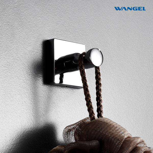 Sanitary Ware Bathroom Accessory Zinc Single Towel Hook Bath Robe Hooks - 图片 6