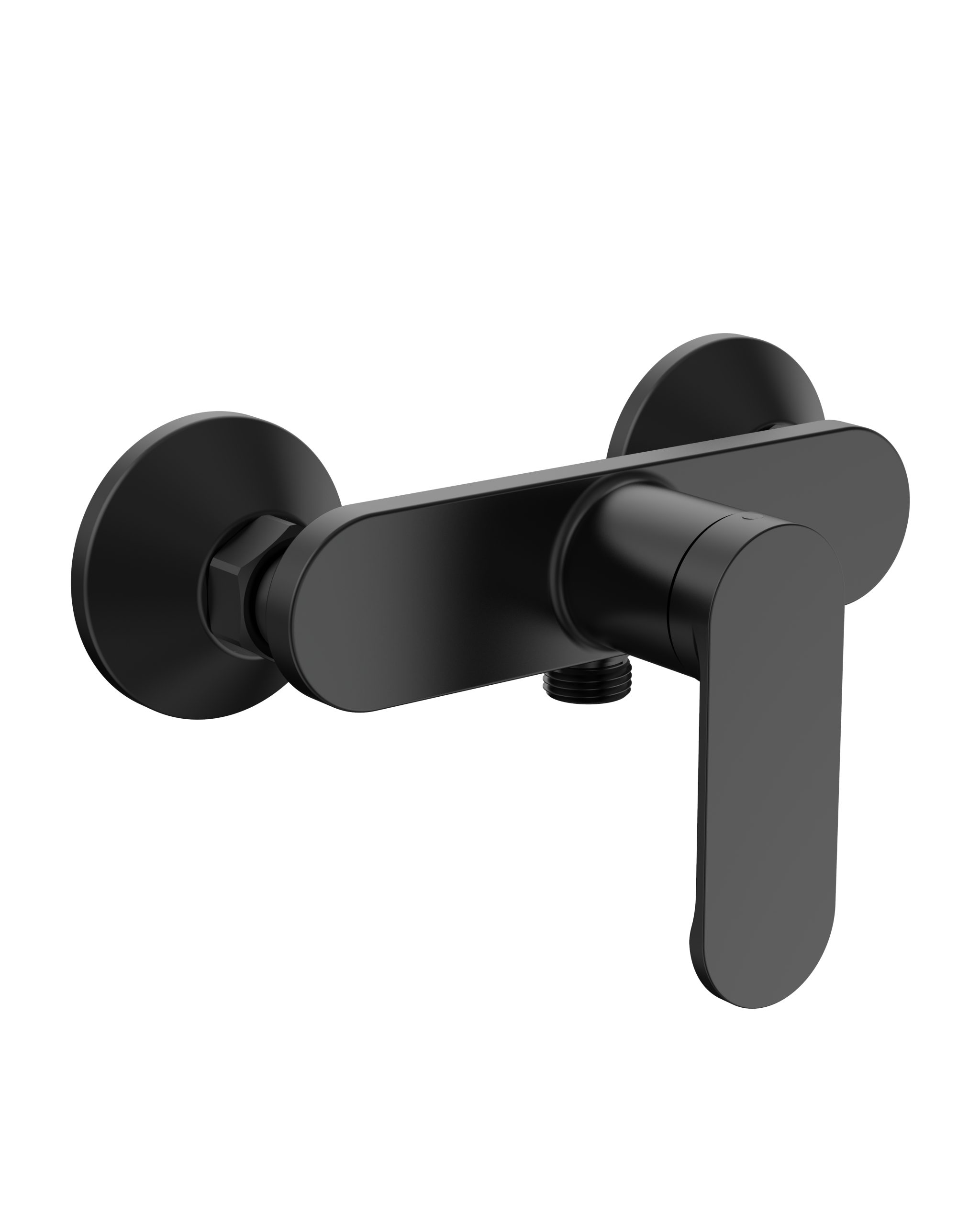 High Quality Wall-Mounted Installation Chrome Plated/Matte Black Single Handle Shower Faucet - 图片 2