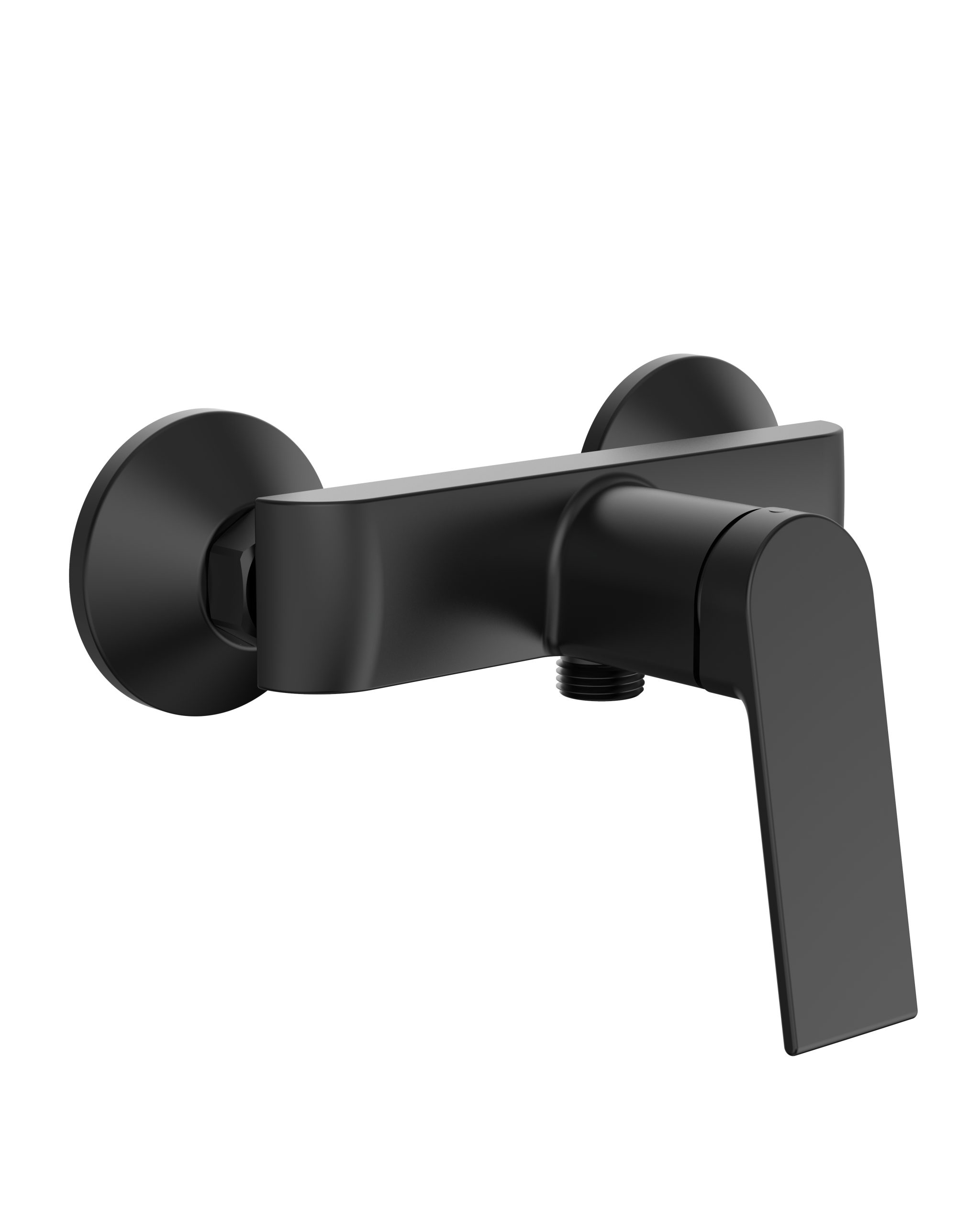 Modern Design High Quality Chrome Plated/Matte Black Wall-Mounted Installation Shower Faucet - 图片 2