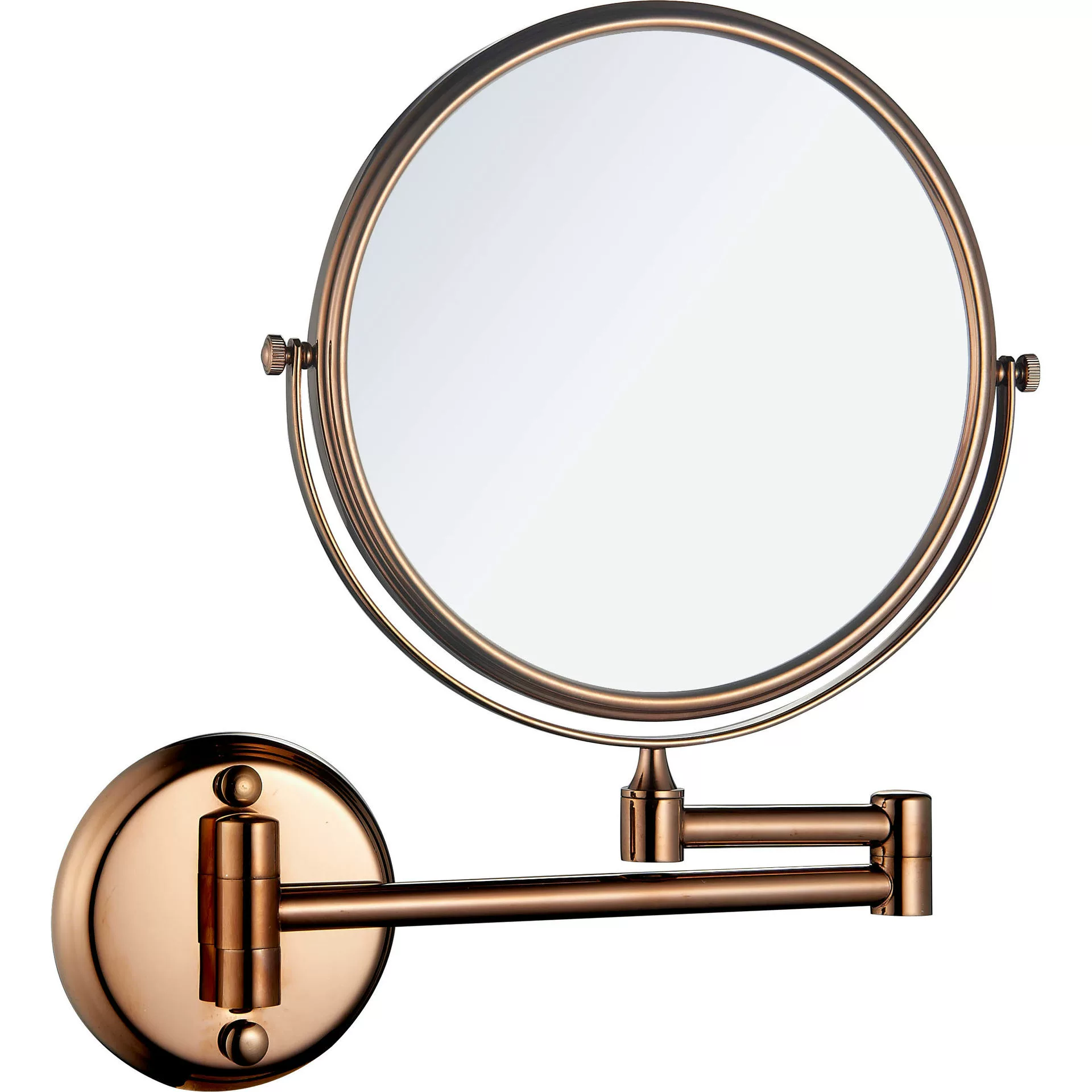 Wall-mounted double-sided 360-degree rotating makeup shaving 3X+5X+7X+10X magnifying bathroom mirror - 图片 4
