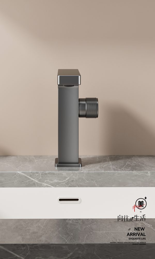 Wangel Gun Gray Light Luxury Cold and Hot Faucet - immagine 5