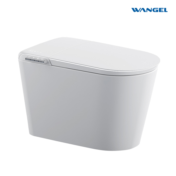 Smart Bidet Toilet, Smart Toilet with Bidet Built in, Pump-assisted Flush, Foot Sensor Operation, Warm Water, Heated Seat, Air Dryer, Digital Display
