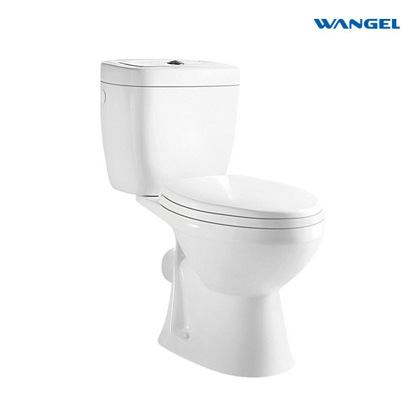 Hot Sale Bathroom Toilet Bowl Sanitary Ware Toilet with Good Price White Color Ceramic P-trap Tow Piece Toilet