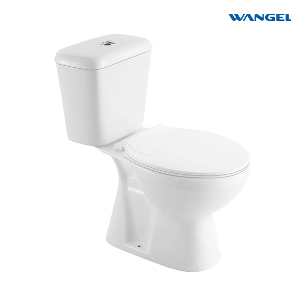Ceramic Wc Water Closet Bathroom Commode Toilet Bowl Washdown Two Piece Sanitary Toilet