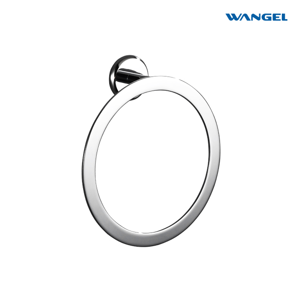 Round Towel Ring Brass Bath Hardware Chrome Bedroom Bathroom Accessories