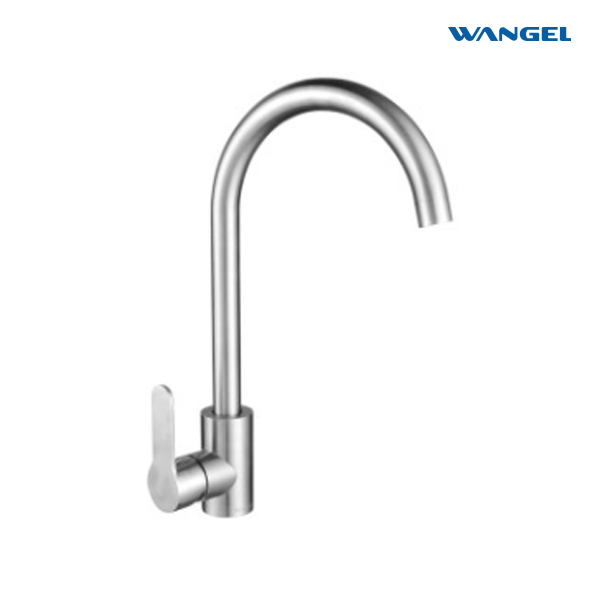 Stainless Steel 304 High Quality Brushed Countertop-Mounted Installation Kitchen Faucet