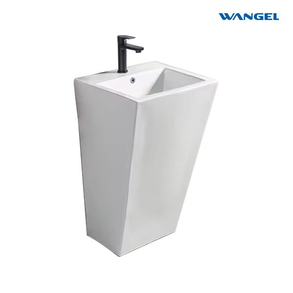 Modern high-quality bathroom high-temperature glaze ceramic Pedestal Basin