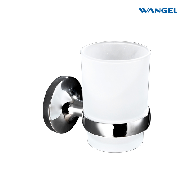 New Bathroom Accessories Tumbler Holder with Glass Toothbrush Cup Holder