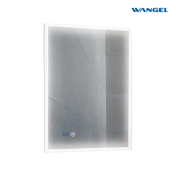 High Quality Modern Style Design Bathroom Touch Sensor Digital Clock Ambient Lighted Mirror