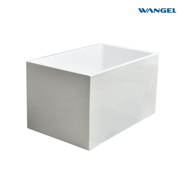 Acrylic small household small size deepening thicker thin edge freestanding adult home use seamless bathtubs