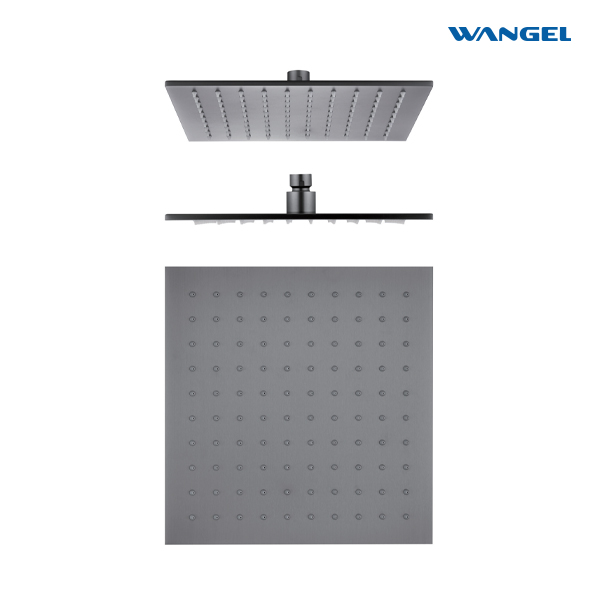 Durable High Quality Elegant SUS304 Stainless Steel Optional Size Customized Color Square 5.5mm Shower Head