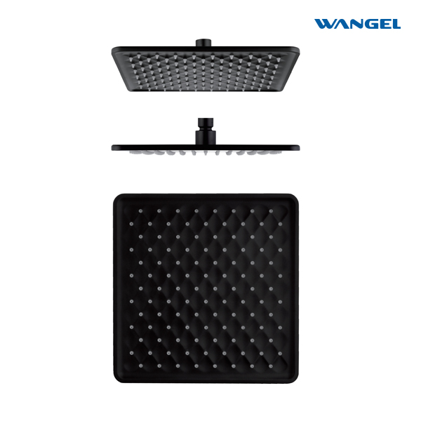 Luxury High Quality Elegant Modern Style Design Optional Size Customized Color Square Patterned Shower Head