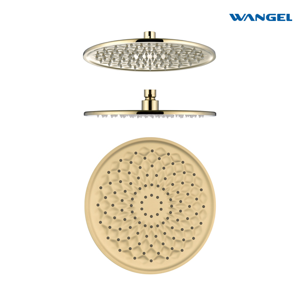 Luxury High Quality Elegant Modern Style Design Optional Size Customized Color Circular Patterned Shower Head