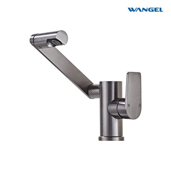 High Quality Modern Style Design 360° rotatable spout Space Aluminum Countertop-Mounted Installation Basin Faucet