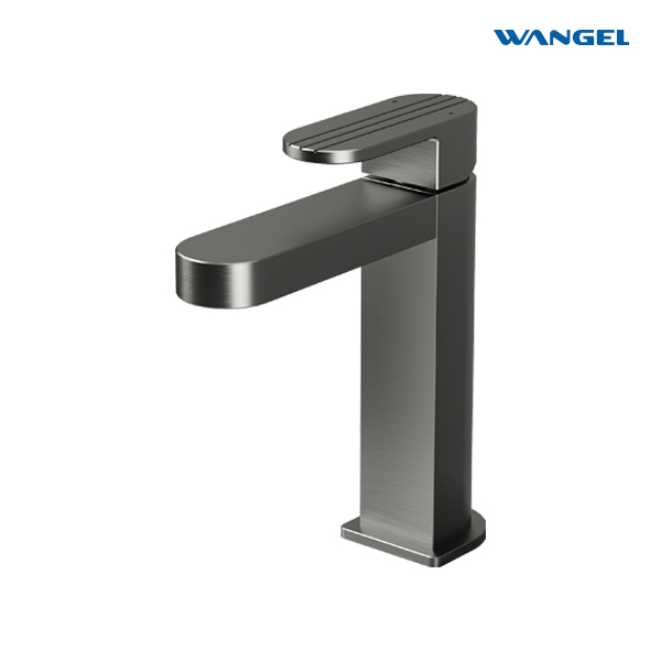 High Quality Modern Style Design Rotatable Handle Hot And Cold Space Aluminum Countertop-Mounted Installation Basin Faucet