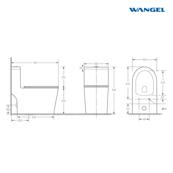 One Piece Toilet Sanitary Wares Bathroom Water Closet High Quality Toilet Bowl - 图片 6