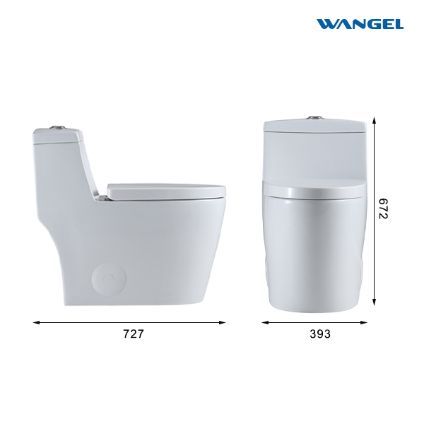 Modern Ceramic One-Piece Dual-Flush Toilet 300 mm Siphonic S-Trap Sanitary Ware for Home Bathroom WC - 图片 7