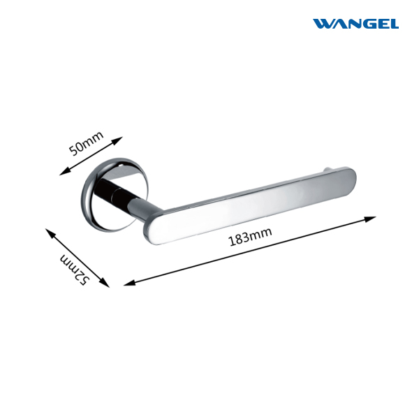 Wall-mounted Toilet Paper Holder Chrome Brass Toilet Tissue Roll Holder - 图片 3
