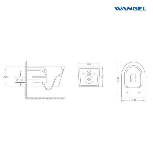 Modern Comfort Height Contemporary Efficient Wall Hung Toilet Suite Water Ceramic Wc Toilette - 图片 7