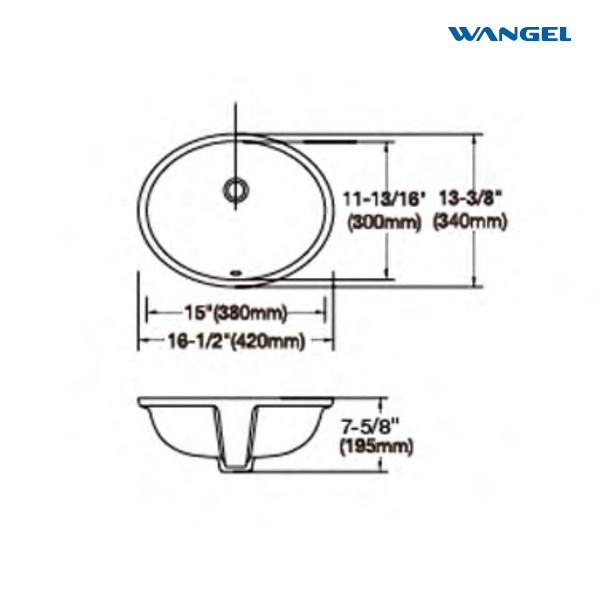 Oval ceramic washbasin in the high-end bathroom is easy to install - 图片 2