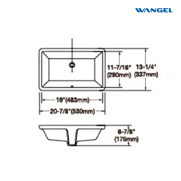 Undermount Bathroom Sink Rectangle Undermount Sink White Ceramic Under Counter Bathroom Sink - 图片 2