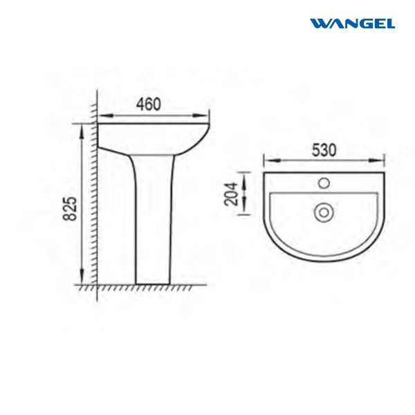 Single-Hole Faucet Mount Pedestal Sink Round Ceramic Stone Bathroom Wash Basin with Countertop Application - 图片 2