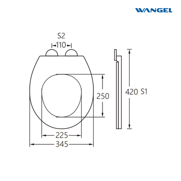 PP Plastic Material High Quality Durable Modern Style Design Open Front Round U-Shape Toilet Seat Cover - 图片 2