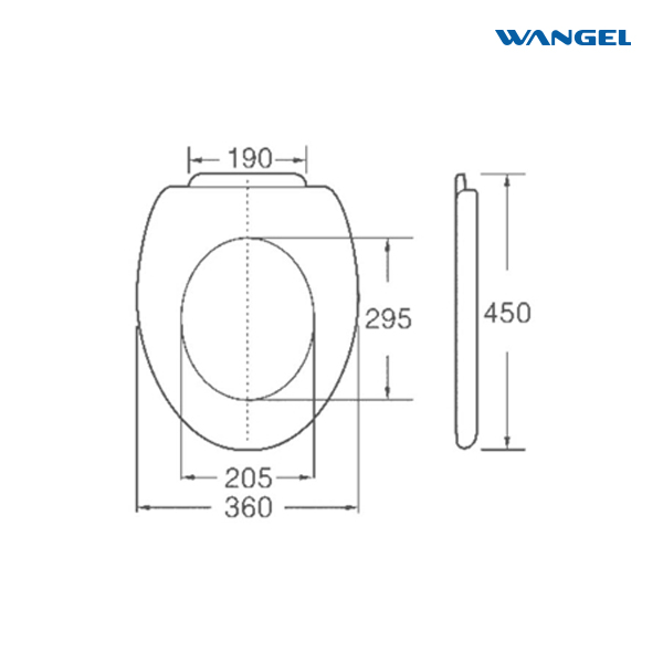 Durable High Quality PP Plastic Modern Style Design Open Front Round U-Shape Toilet Seat Cover - 图片 2