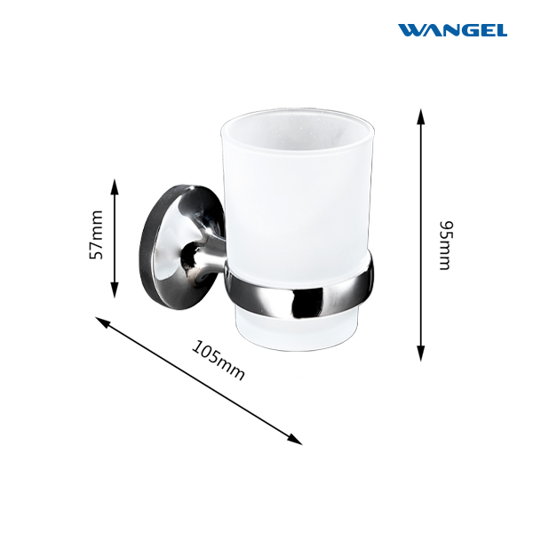 New Bathroom Accessories Tumbler Holder with Glass Toothbrush Cup Holder - 图片 4
