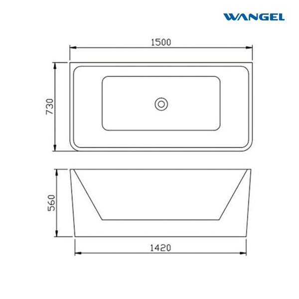 Bathroom acrylic standalone hotel project villa project adult spa seamless bathtubs - 图片 6