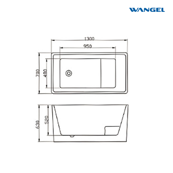 Acrylic small household small size deepening thicker thin edge freestanding adult home use seamless bathtubs - 图片 6