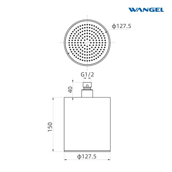 Modern Style Design High Pressure Elegant Gun Grey Cylindrical Stainless Steel Shower Head Without Embroidery - 图片 6