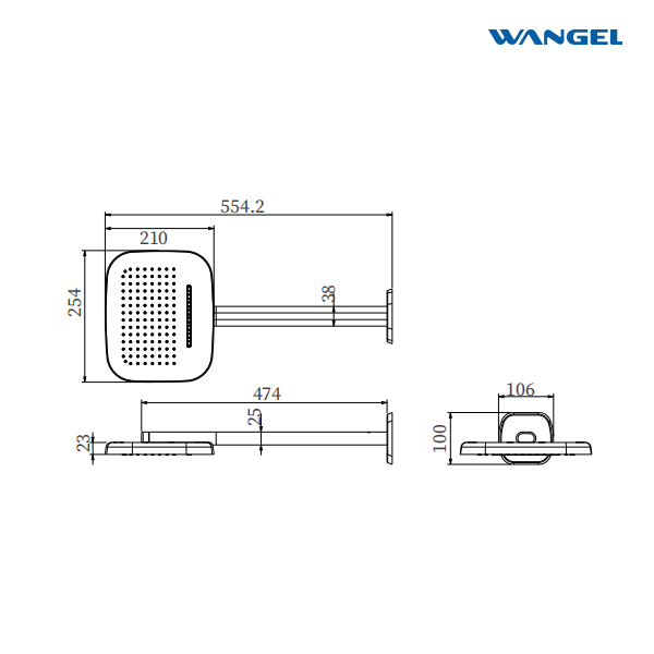 High Quality Modern Style Design SUS304 Stainless Steel Dual Function Customized Color Luxury Engineering Shower Head - 图片 3