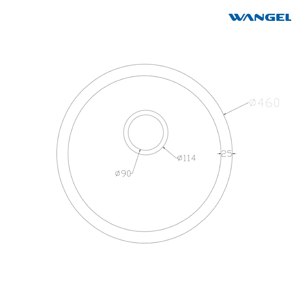 Quartz Stone Sink Round Black Round Sink Kitchen Granite Sink Small Round Basin High Hardness Long Service Life - 图片 2