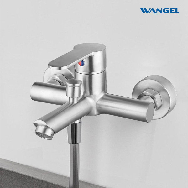 Stainless Steel 304 High Quality Wall-Mounted Installation Bath Faucet with Shower Set - 图片 2