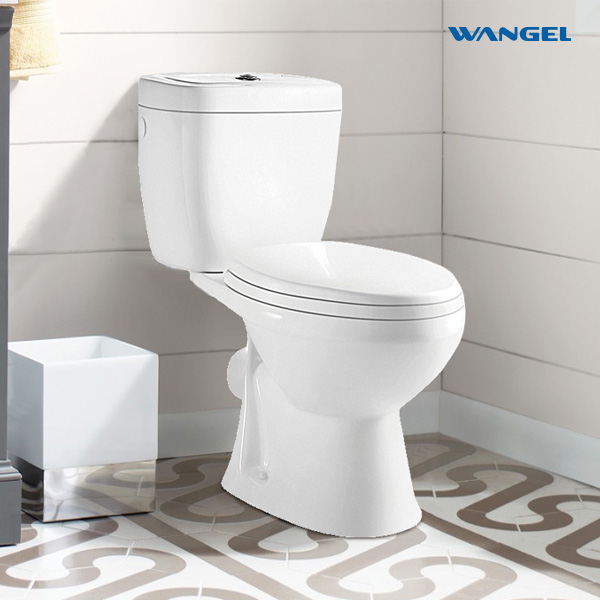 Hot Sale Bathroom Toilet Bowl Sanitary Ware Toilet with Good Price White Color Ceramic P-trap Tow Piece Toilet - 图片 2