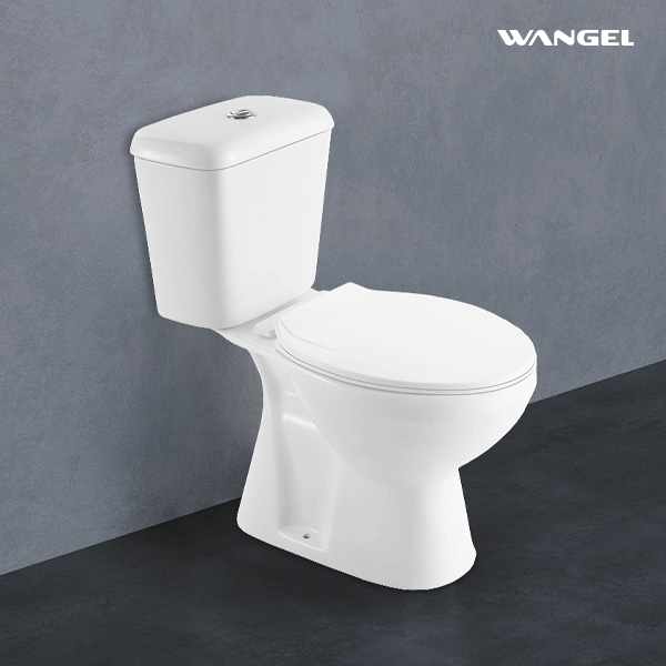 Ceramic Wc Water Closet Bathroom Commode Toilet Bowl Washdown Two Piece Sanitary Toilet - 图片 2